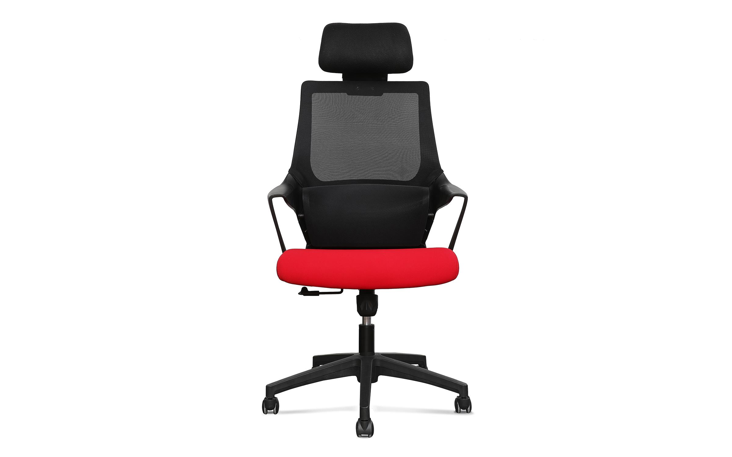 Καρέκλα γραφείου Kindi II, μαύρο + κόκκινο  2